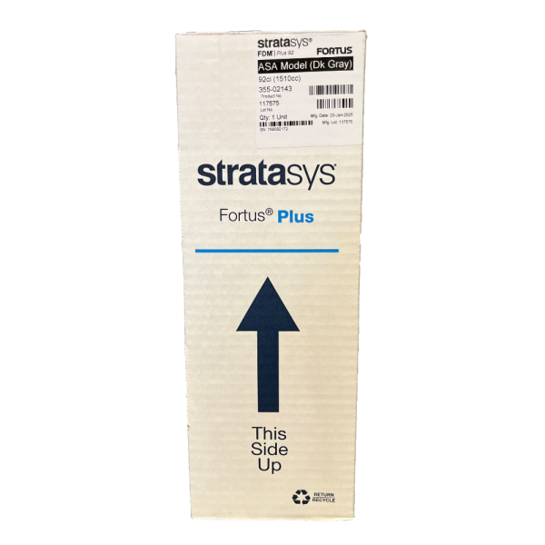 Stratasys FDM® Material ASA Dunkelgrau, 92ci, 1510cm³ für Stratasys F900, Fortus 450mc